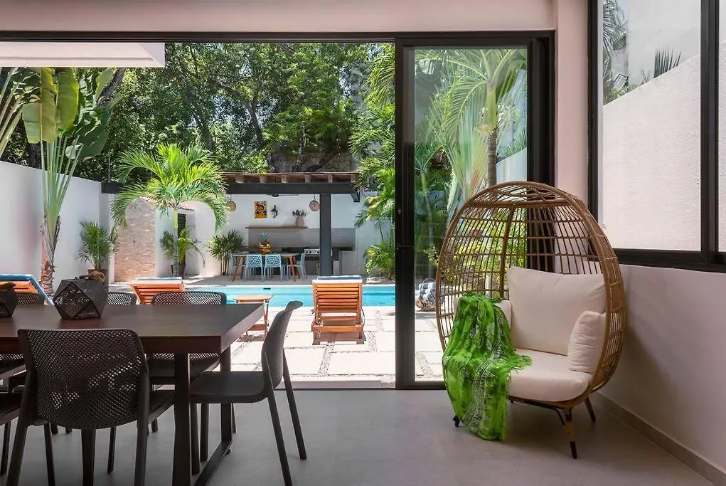 Villa Wonderful Tropical Home 3Br, Garden, Private Pool. Tulum Mexico